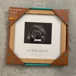 Sonogram Frame with Natural Wood Finish